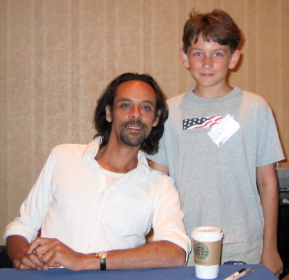 AJ with Alexander Siddig